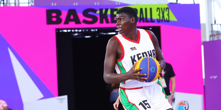 Madina Akot During A Basketball Match In Kenya. Photo/ National Olympic Committee