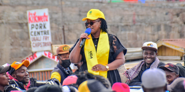 Mary Nyokabi Kamau, An Aspirant For The Ol Kalou Parliamentary Seat, During A United Democratic Alliance (Uda) Rally In April 2026. Photo/Mary Nyokabi Kamau Facebook