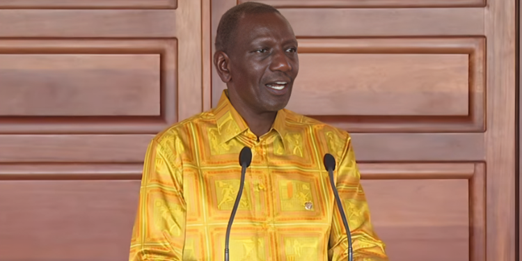 President William Ruto, During The Signing Of The Agreement For The Modern Arena And Entertainment District At State House, Nairobi, On April 10. Photo/State House