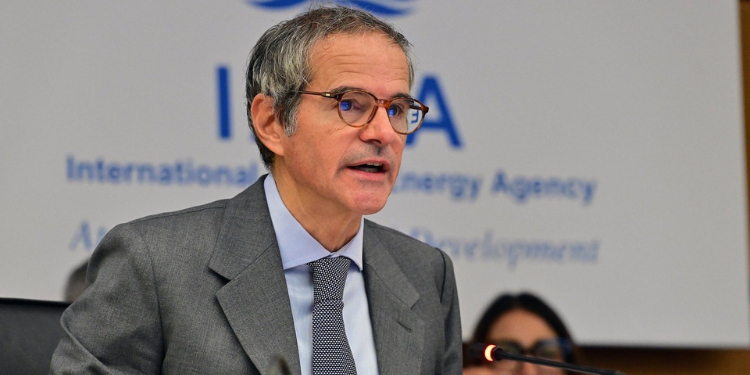 Iaea Calls For Strong Inspection Rules In Iran Nuclear Talks Rafael Grossi Addresing The Iaea Board Of Governors At A Past Meeting. Photo/ Rafael Grossi/ X