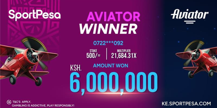 Sportpesa Aviator Poster Photo/Sportpesa