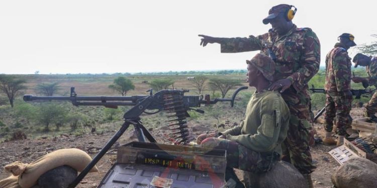 During The Recruits' Report At The Dfrts, The Event Was Presided Over By Brigadier Alphonce Ndar Of The Kdf In Eldoret, Uasin Gishu County.
