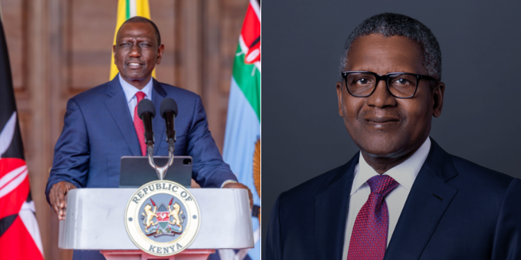 Ruto Heaps Praise On Nigerian Billionaire Aliko Dangote Ruto Backs East African Refinery Plan Amid Dangote’s Kenya Proposal