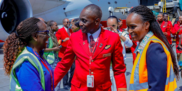 Dickson Nyibule: Kenya Airways Purser Who Served For 40 Years And Flew With Four Presidents Dickson Nyibule Arriving At Jkia After Completing His Final Flight From New York To Nairobi Photo/Kenya Airways