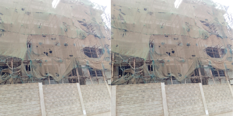 Explained: Why Unfinished Buildings Are Covered In Green Nets Purpose Of Green Cloth On Unfinished Buildings In Construction Sites