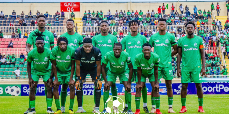 Gor Mahia Players Pose For A Team Photo Before A Past Match At The Nyayo Stadium In Nairobi. Photo-Sportpesa