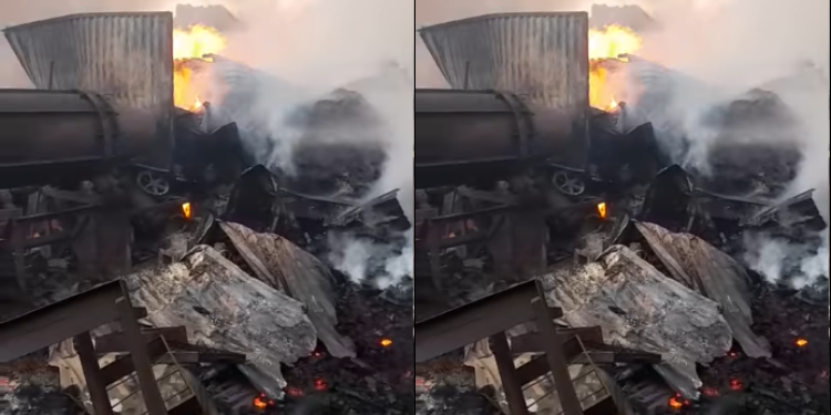 Huge Fire Breaks Out In Kariobangi Light Industries Huge Fire Breaks Out In Kariobangi Light Industries