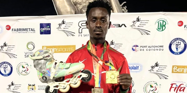 Profile Of Kelvin Kiarie, The Lone Skater Who Carried Kenya To Gold