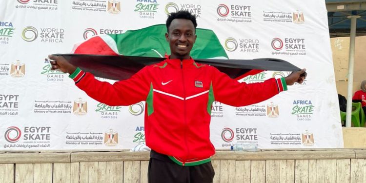 Ruto Celebrates Kelvin Kiarie After Winning Gold In Cairo