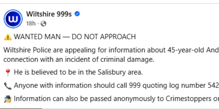 Uk Police Hunt Kenyan-Born Ex-Military Officer Over Criminal Damage Probe Andrew Koske Searched By Uk Police Following Salisbury Criminal Report