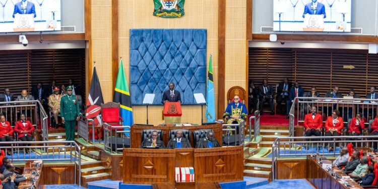 President William Ruto Addressing The Tanzanian Parliament In Dodoma On Tuesday, May 5, 2026. Photo/State House, Kenya.