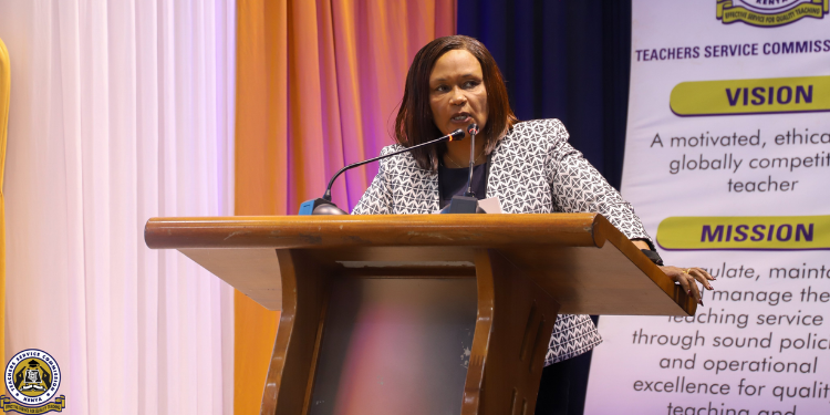 Tsc Acting Ceo Evaleen Mitei During Stakeholder Engagement On Career Progression. Phot/ Tsc X