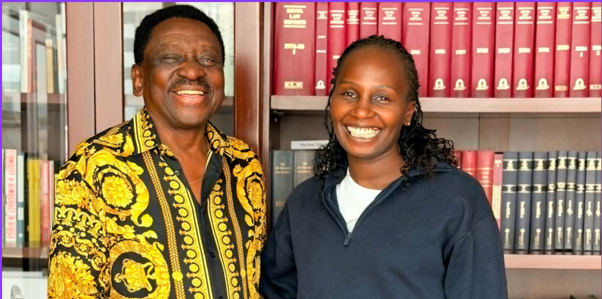 Siaya Governor James Orengo Poses For A Photo With Former Lsk President Faith Odhiambo On June 20, 2026. Photo Orengo