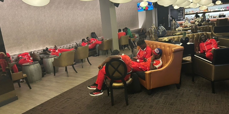 Did Harambee Stars Reject Hotel In South Africa Ahead Of Lesotho Friendlies? Harambee Stars Players At A Hotel In Pretoria, South Africa. Photo/ (X)