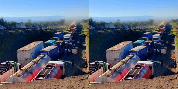 Photo Showing Heavy Traffic Along Nairobi–Nakuru Highway Photo/ Naivasha Trending