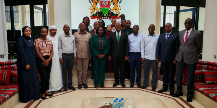 Kenyan Embassy In Uae Issues Advisory On 30-Day Visa Grace Period Amb. Kenneth Nganga, Together With The Team In The Kenya Embassy In Abu Dhabi