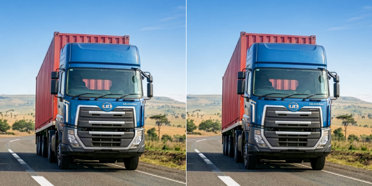 Real ‘Mnyama’? Why Kenyan Transporters Are Choosing Ud Trucks A Photo Collage Of A Ud Quester Prime Mover. Photo-Ud
