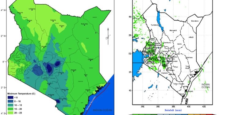 Kenya Met Warns Of Rain And Cold Weather From June 30 To July 6