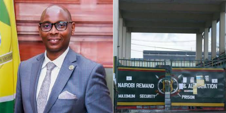 A Collage Photo Of Charles Kerich And Industrial Area Prison. Photo/Nairobi County Govt