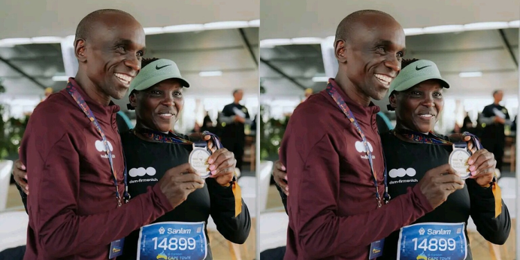 Marathon Runner Grace Sugut And Her Husband Eliud Kipchoge Photo/Marathon Journal