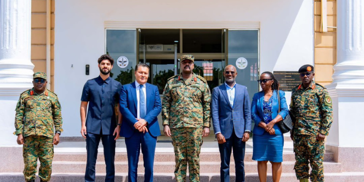 Muhoozi Holds Crisis Talks With Nation Media Group Leadership Over Shutdown Of Major Ugandan Outlets Among Those Present Were Nation Media Group Owner Rostam Aziz, His Son Saam Aziz And Georgia Mutagaywa.