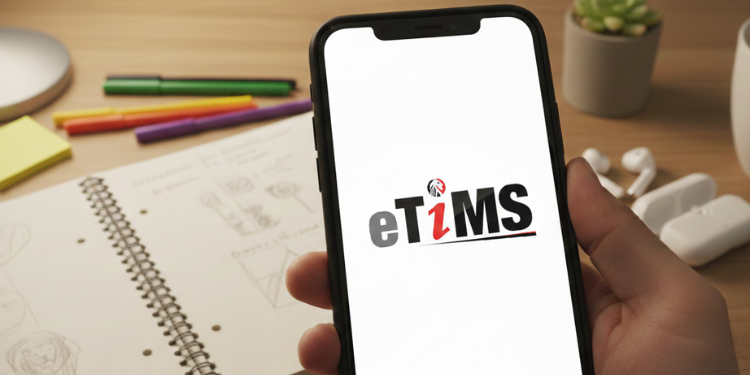 Someone Accessing E-Tims Via Phone Photo/Faidahr