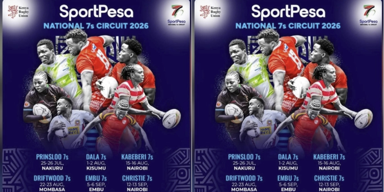 Sportpesa Six-Legged 2026 National 7S Tournament Poster. Photo/Sportpesa