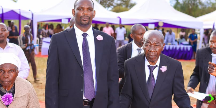 The Late Mzee Tom Nzoka And Mca Bryan Nzoka At A Past Event Photo | Bryan Nzoka