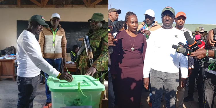 Ol Kalou By-Election Live: Dcp’s Sammy Kamau Ngotho Vs Uda’s Samuel Muchina Nyagah Uda’s Candidate Muchina Nyagah Casting His Vote At Huruma Polling Station
