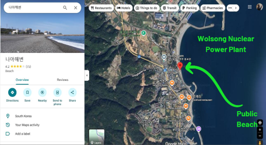 Antinuclear Misinformation Debunked Using Google Maps.