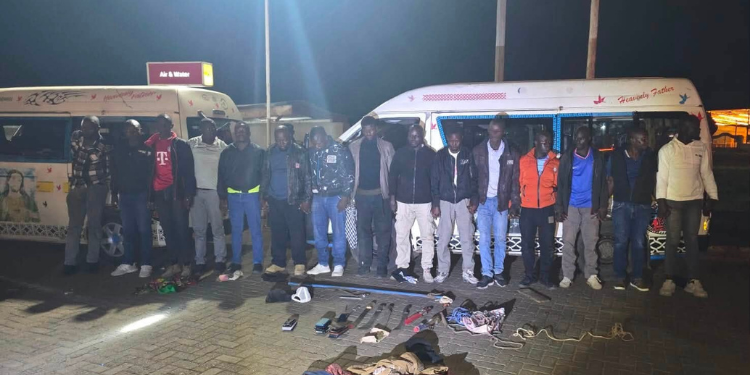 Police Nab 15 Suspected Gang Members Along Kisumu–Kericho Highway