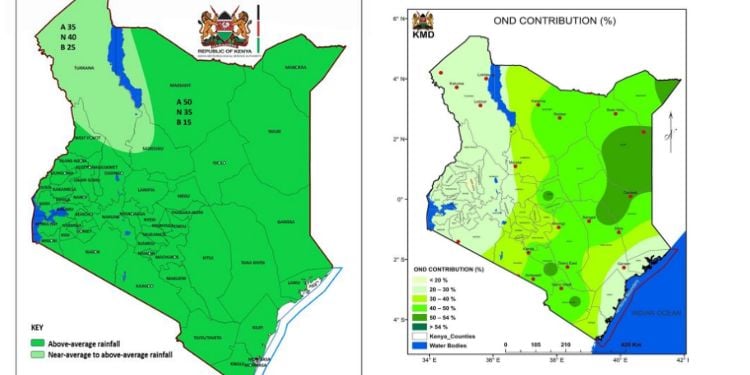 Kenya Met Issues New October–December Rainfall Forecast As El Niño Intensifies Kenya Met Forecasts Heavy October–December Rains Across Most Counties