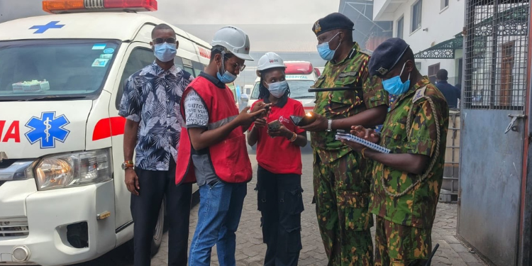 Mombasa Maize Millers Plant Catches Fire Along Mwangeka Road.