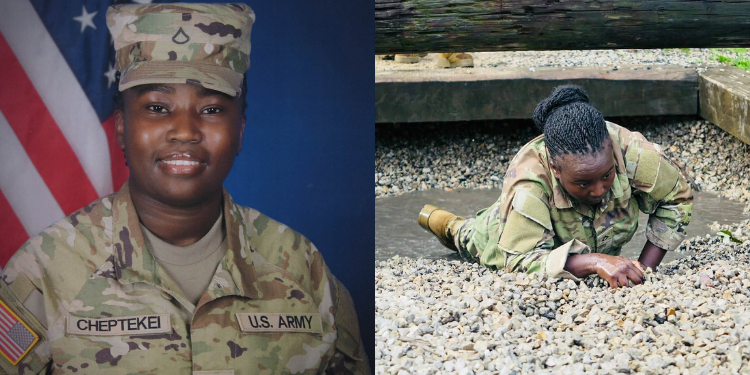 Kenyan-Born Mellon Laibich During Her Military Training In The U.s. Army Photo/Mellon Laibich