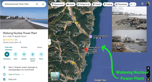 Antinuclear Misinformation Debunked Using Google Maps.
