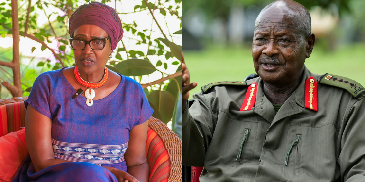 A Collage Of President Yoweri Museveni And Winnie Byanyima, The Wife Of Ugandan Opposition Leader Kizza Besigye Photo/ Museveni/ Winnie Byanyima