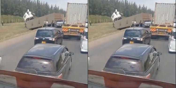 Traffic On The Busy Nakuru-Eldoret Highway Was Disrupted For Hours Following A Multiple-Vehicle Crash At Salgaa Near Simba Cement On August 22.