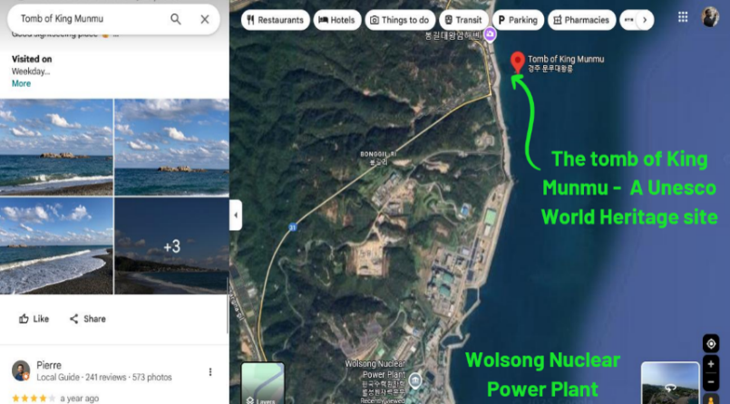 Antinuclear Misinformation Debunked Using Google Maps.