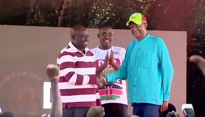 Kamukunji Mp Yusuf Hassan Abdi Is Received By Former Deputy President Rigathi Gachagua To Democracy For Citizens Party (Dcp)/Screengrab