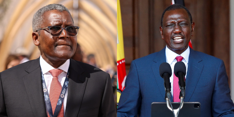 Ruto Takes Dangote To Unga To Sell A $17Bn Lamu Refinery
