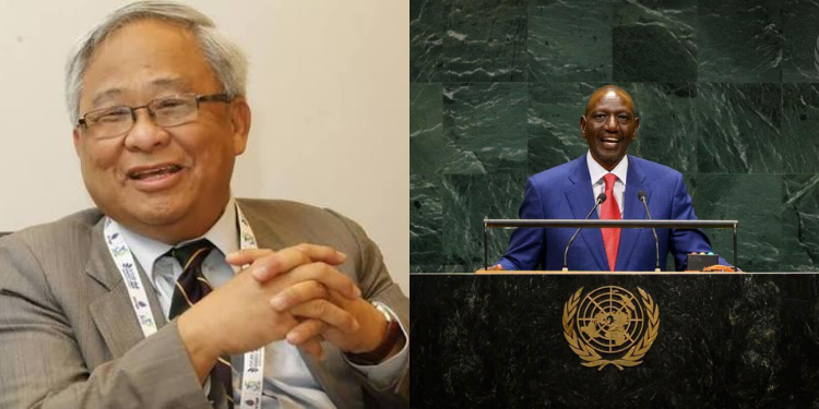Asian Billionaire Throws Lecture At Ruto Over Unga Investment Pitch A Collage Of President Of Med21 Doanh Chau And President William Ruto At 81St Unga Summit Photo/ Doanh Chau/Pcs