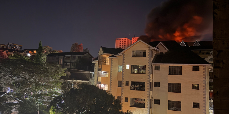 Vehicles Burn To Ashes In Kilimani Garage Fire Along Ole Dume Road