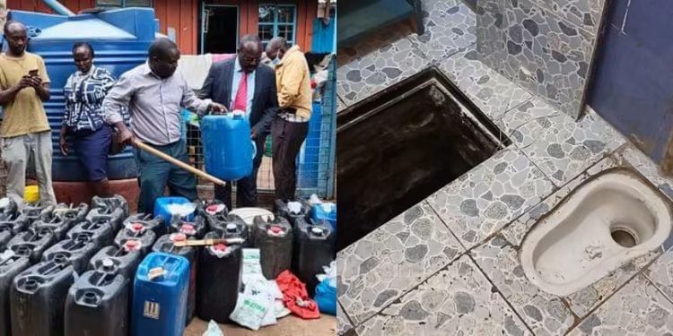 Kra Raids Home, Forces Past Six Gates, Uncovers Alcohol Chamber Under Bathroom Kra Seizes Ethanol And Tobacco After Discovering Secret Underground Chamber In Baringo
