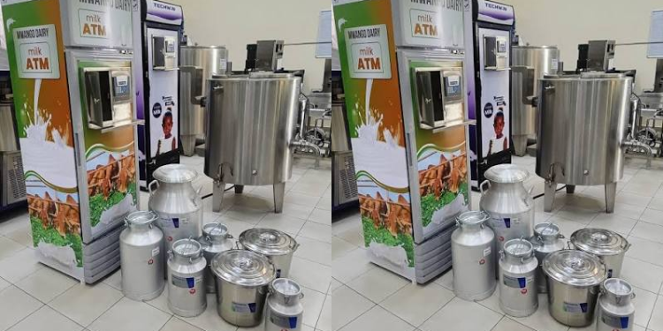 Milk Atm Machine Photo/Dairy Milk
