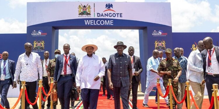 President William Ruto With Guests At The Dangote Refinery Groundbreaking On September 30, 2026. Photo/Pcs. 