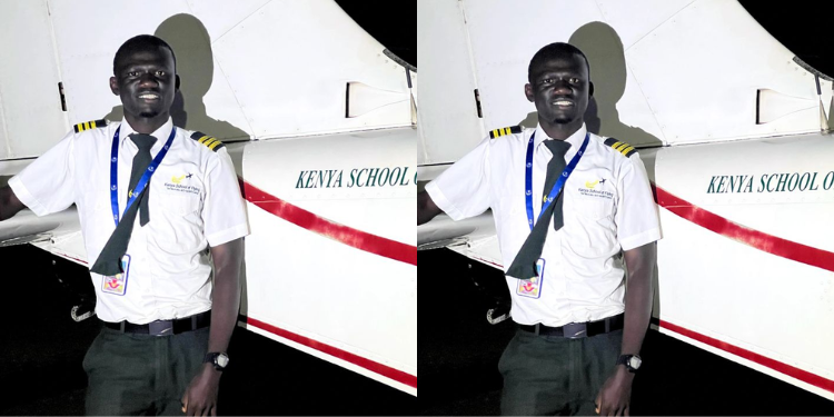 The Late Captain Aex Oluka, Who Died In An Aircraft Crash In Kajiado Photo/Kenya School Of Flying