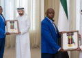 David Kimotho And John Muchina Receiving The United Arab Emirates’ First Class Order Of Zayed Ii In Recognition Of Their Bravery On October 27 Photo/Mwangi Maina