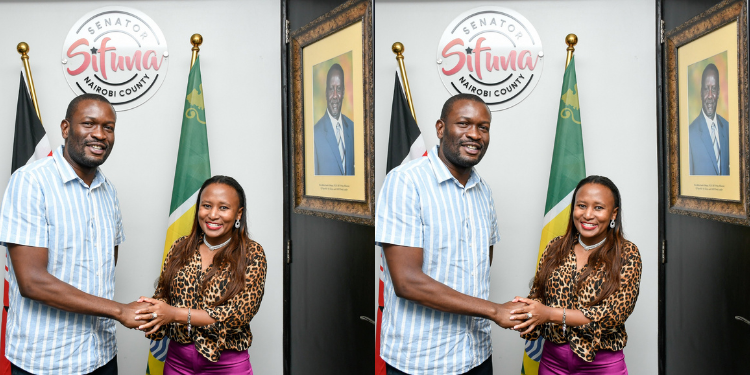 Nairobi Senator Edwin Sifuna And Kirinyaga Woman Representative Njeri Maina And Photo/Sifuna