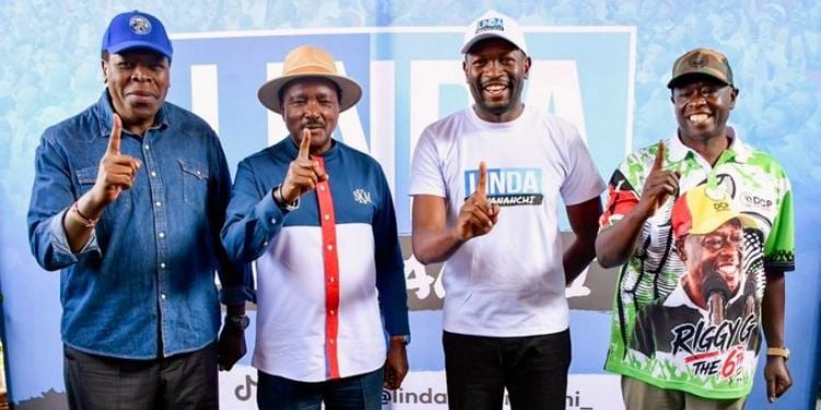 Kalonzo Interrupted by 'Sifuna' Chants During Linda Mwananchi HQ Launch After Challenging Wamalwa's Endorsement