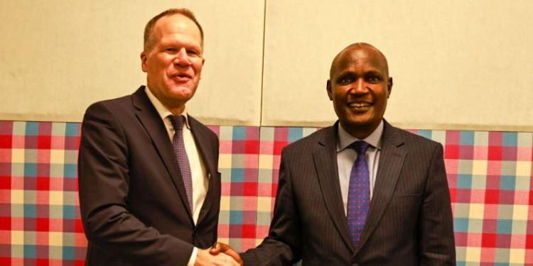 Treasury Cabinet Secretary John Mbadi And Eric Meyer, The Us Treasury Department'S Deputy Assistant For Africa, During A Consultation Meeting On October 12, 2026. Photo/The National Treasury